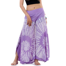 Purple hippie skirt pants, Wide leg pants Bohemian style FK429